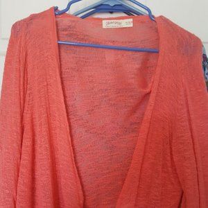 Ladies XL (size 16-18) peachy/orange wrap